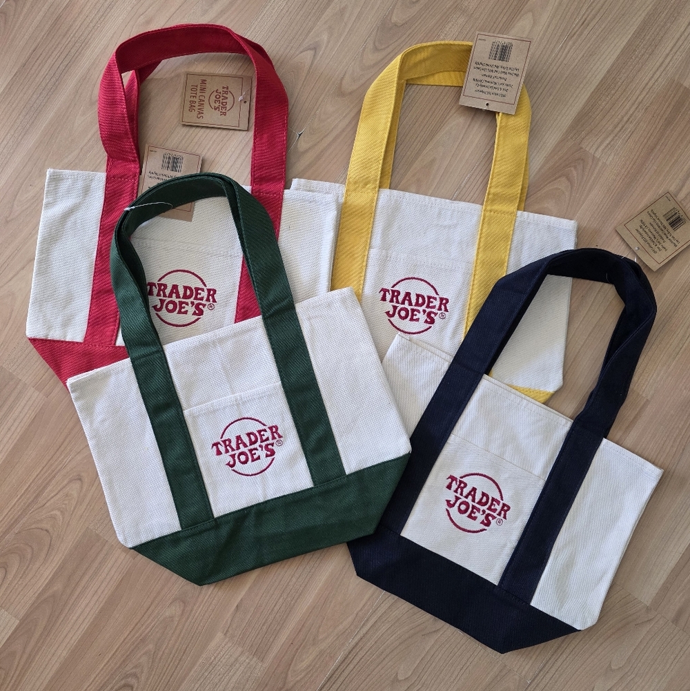 4 Trader Joe's Canvas Totes